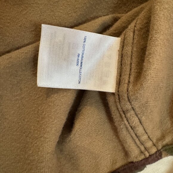 Lands End premium flannel shirt, mens, large/tall, traditional fit, camo pattern - Picture 3 of 10